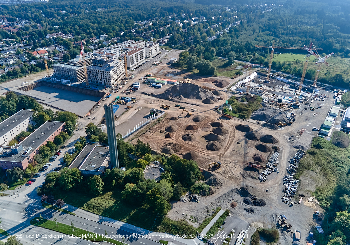 19.09.2021 - Aktuelle Luftbilder aus dem Alexisquartier und Pandion Verde in Neuperlach in München 19.09.2021 - Aktuelle Luftbilder aus dem Alexisquartier und Pandion Verde in Neuperlach in München